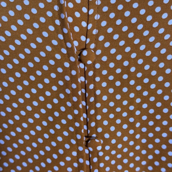 Rachel Zoe V-neck blouse with polka dot print Size L - Picture 2 of 6